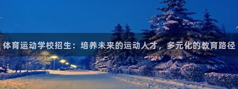 杏耀体育在线注册：体育运动学校招生：培养未来的运动人才，多元化的教育路径